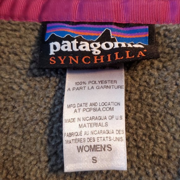 Patagonia Synchilla Pullover Gray Blue  Womans S - Picture 10 of 11